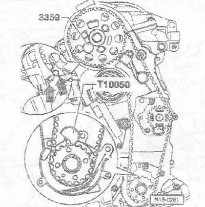 Проверете следното: възможността за фиксиране на коляновия вал със стопера на коляновия вал…
