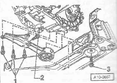 Odskrutkujte držiak vzduchovej vodiacej rúrky z olejovej vane «šípky».