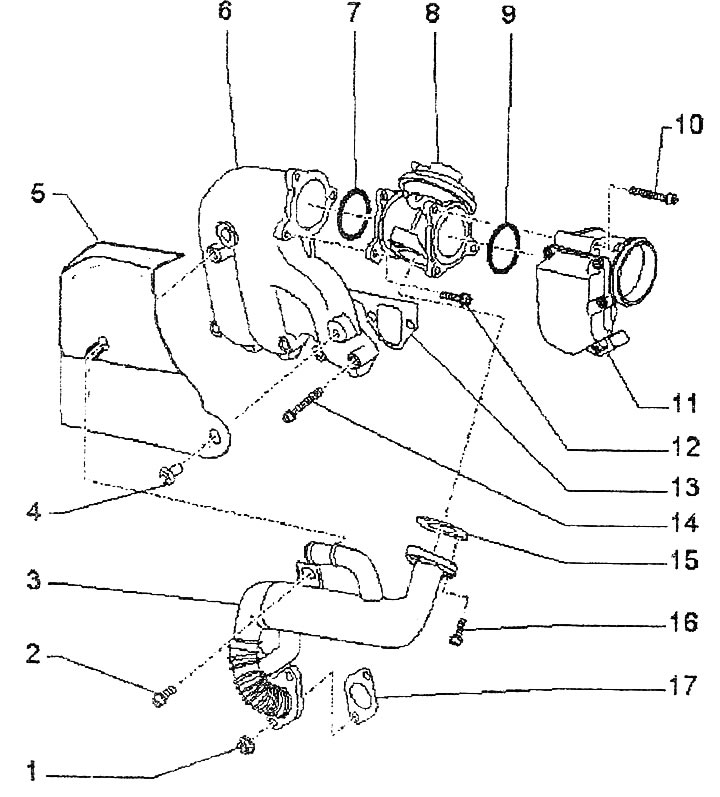 Система за рециркулация на отработените газове (aTL двигатели):