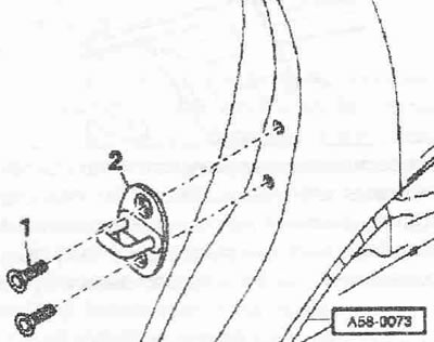 Na konzole zámku alebo na stĺpiku «B» sú značky, ktoré umožňujú presné nastavenie dverí. Uvoľnite…