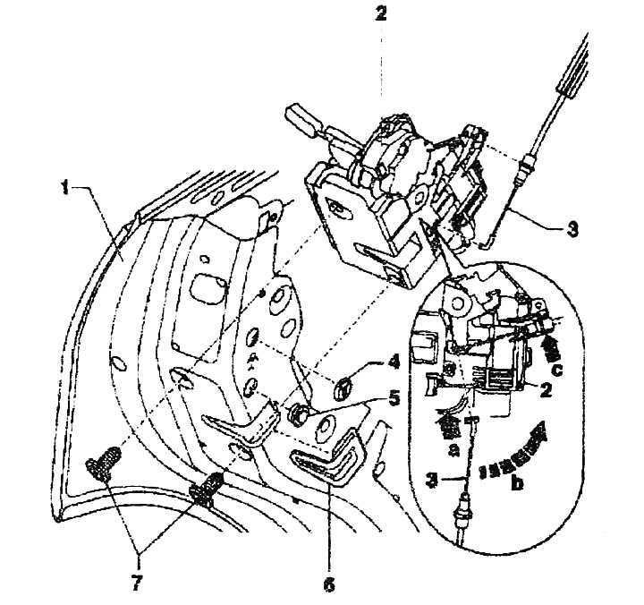 Замок передней двери. (Р) (с. 16) - Ford Focus 1