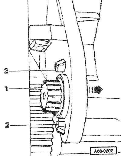 Vyberte priehradku na rukavice. Zatlačte na zosilnenia blokovacích západiek «2» a odstráňte…
