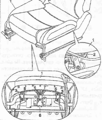 1. Základňa sedadla. Odstráňte sedadlo, odstráňte bočný panel sedadla, odstráňte kábel airbagu.…