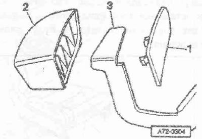 Pomocou páky odstráňte obloženie. Odstráňte rukoväť «2» dopredu z páky.