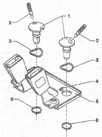 1. Horstfix. Свалете задната седалка. Свалете цилиндъра за заключване на предпазния колан «5».…