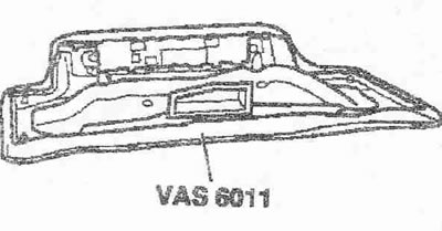 Извадете електромагнитния клапан 1 на абсорбера «N80» «поз. 1» с държача от въздуховода. Отстранете…