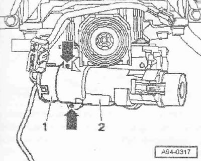 Свалете превключвателя на кормилната колона. Изключете конектора на бобината за четене. Изключете…