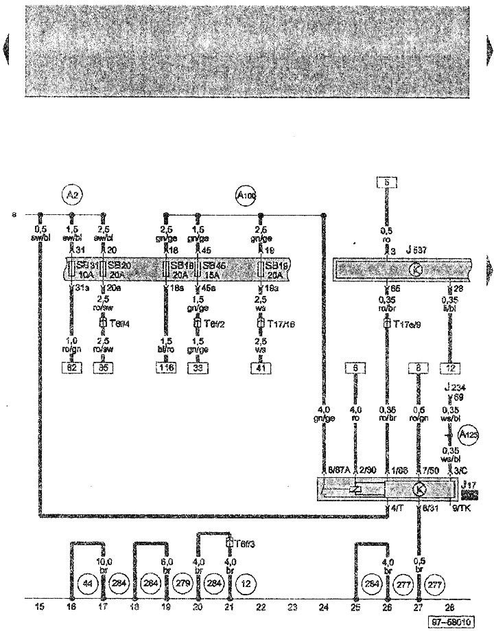 Schemat elektryczny silnika benzynowego 1,4 litra BBY