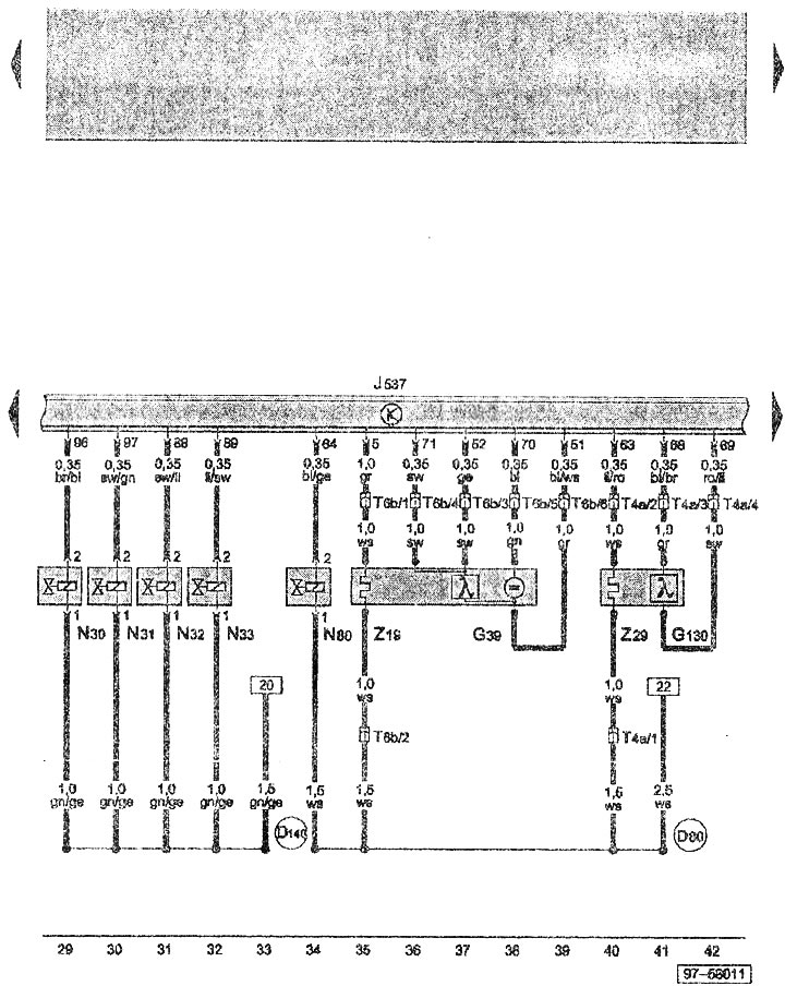 Schemat elektryczny silnika benzynowego 1,4 litra BBY