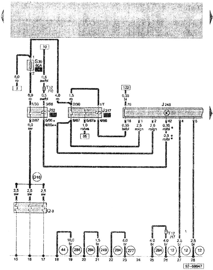 Електрическа схема на 1.4 литров дизелов двигател BHC