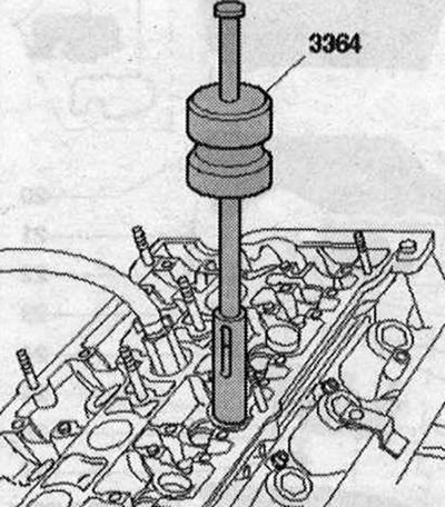 Отстранете маслените уплътнения с помощта на дърпача «3364».