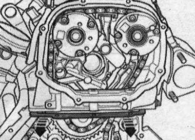 Keď je hlava valca namontovaná, otvory v jej tesnení sú viditeľné len z polovice. Konce tesnenia…