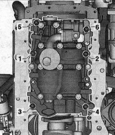 Датчик за ниво и температура на маслото «G266». аз 1. Болт, 15 Nm; 2. Запечатване. пръстен;…