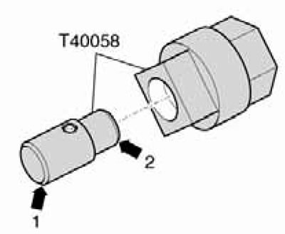 4.73a. Сглобяване на устройството T40058.