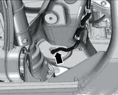 26.9. Vacuum hose on engine mount.