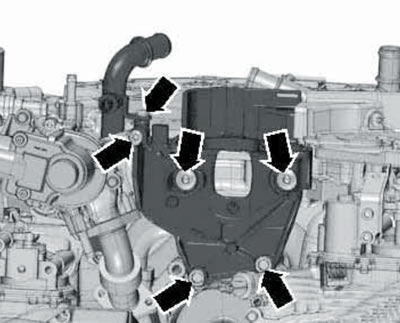 42.10. Fuel injection pump bracket mounting bolts.