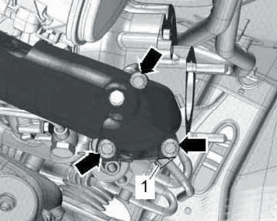 42.16. Turbocharger upper bolts.