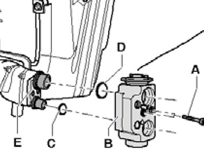 13.6. Rear expansion valve installation details.