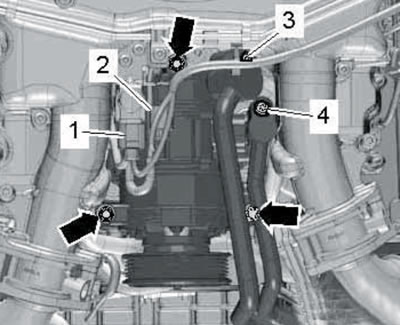 17.15. Compressor connections and bolts.