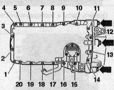 Маслен картер - последователност на затягане и въртящ момент