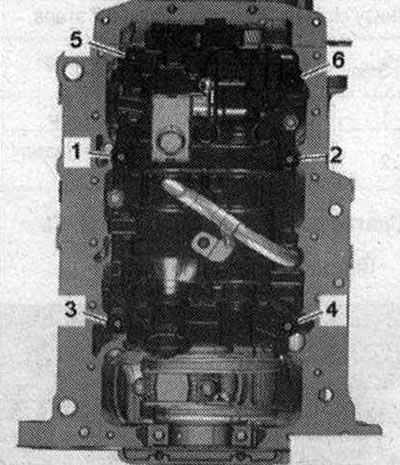 Затегнете болтовете на модула на балансиращия вал.