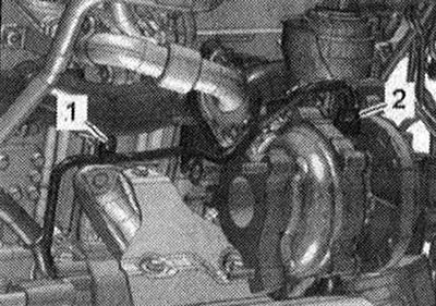 Odskrutkujte prevlečnú maticu «2». «Poz. 1» by sa nemalo brať do úvahy.