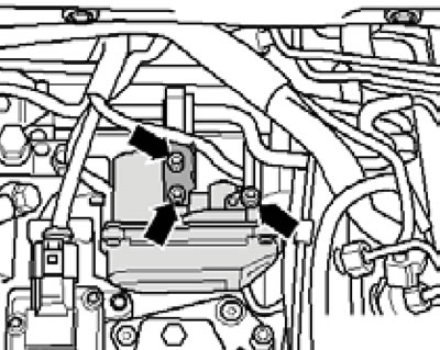 7.11. Fastening of the intake manifold flap actuator.