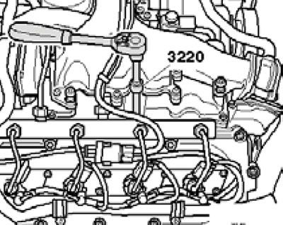 7.12. Removing the glow plug.