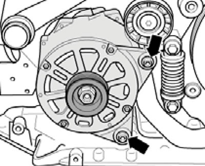 13.33. Generator fastening.