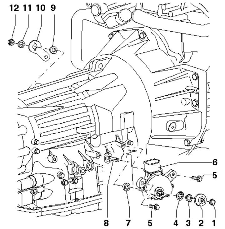 8.1. Szczegóły instalacji mechanizmu selektora AT: