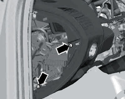 14.26. Instrument panel side bolts.