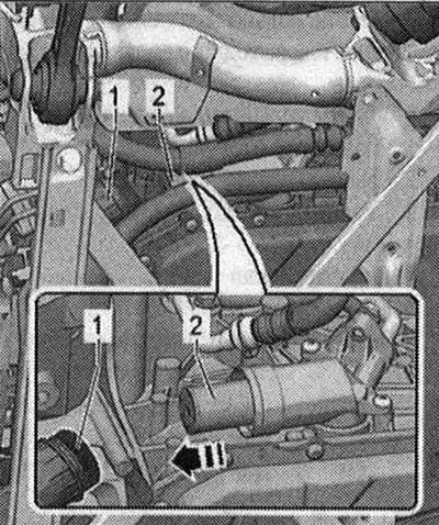 На скоростната кутия със сменяем филтър A TF «2»