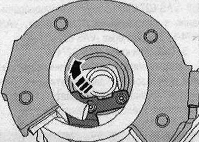 Поставете колата на асансьор. Свалете колелата. Ако е необходимо, преместете предпазния лост срещу…