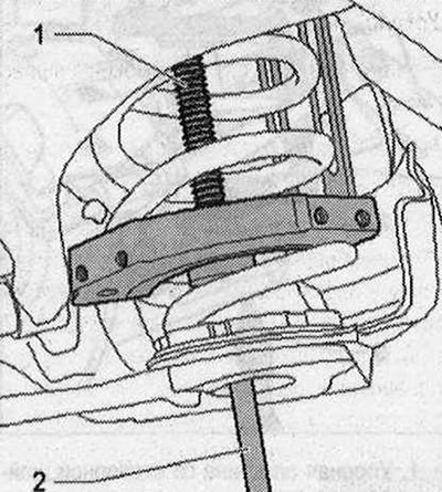 2. Водещ винт «VAS 6274/10» «4». Затегнете леко водещия винт «VAS 6274/10» 4 «1» с помощта на…
