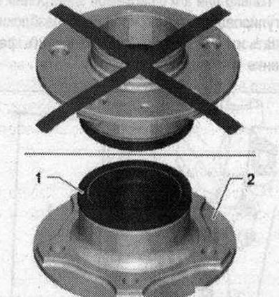 Колесен лагер «1» трябва винаги да сочи нагоре. Винаги поставяйте модула на колесния лагер върху…