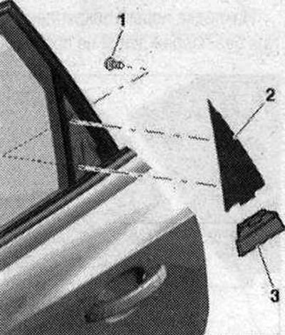 Премахване на облицовката на C-колона на задната врата