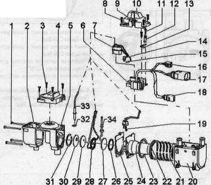 1. Skrutka M5x80,4x. Uťahovací moment 6 Nm; 2/4. Kryt ventilátora na prívod vzduchu do spaľovacej…