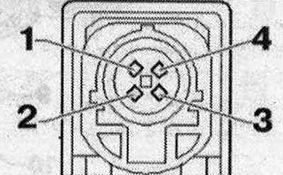 5 - multipinový konektor, 4-pin (T4al), fialový