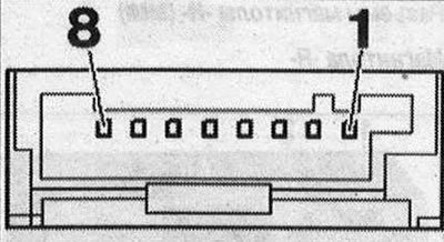 A - Viackolíkový konektor, 8-kolíkový (T8ai), čierny