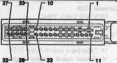 1. Терминал 30; 2. Терминал 31; 3. Субуфер в задния рафт «R157» (+); 4. (+) преден ляв…