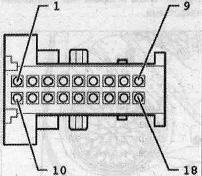 1. Микрофонен вход 1 (+) от микрофонния модул в предния покривен модул «R164» (вътрешен микрофон…