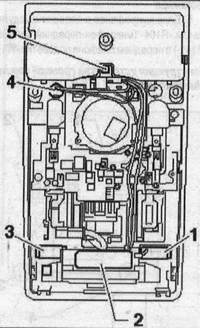 Микрофонен модул в предния покривен модул «R164» 1. Микрофон (син) към контролния блок на…