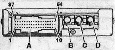 Разъемы б/у камеры заднего вида «J772»