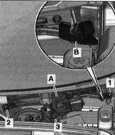 Двигател на чистачките на предното стъкло «V» - въртящ момент и последователност на затягане