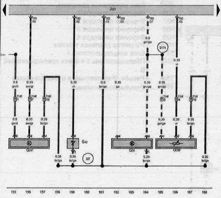 Instrument cluster control unit, data bus diagnostic interface (Audi Q5